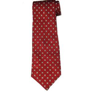 Vintage Liberty of London Silk Tie Red Floral Paisley Men's